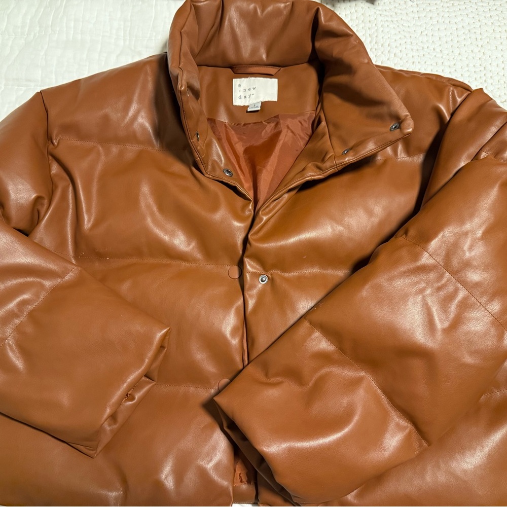 A New Day Brown Puffer Jacket